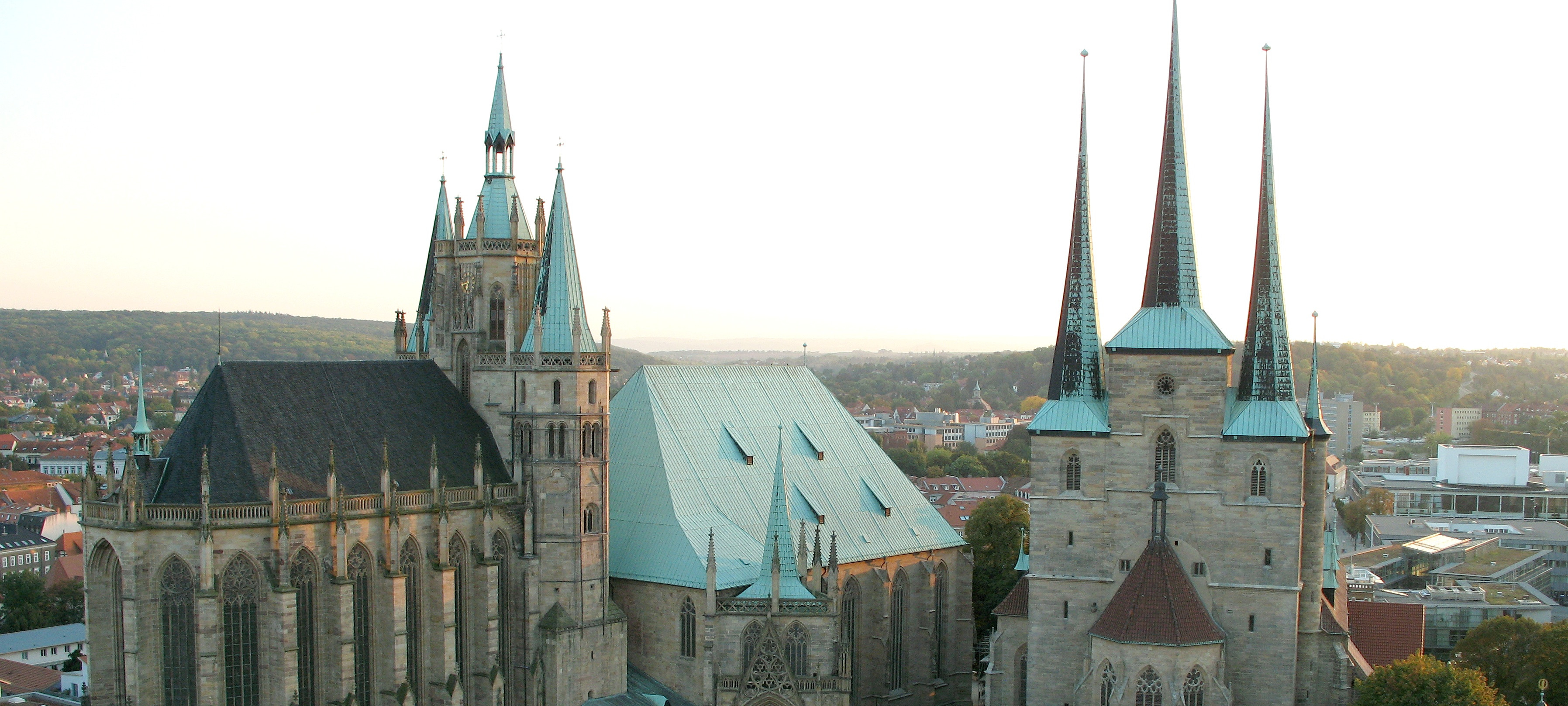 Erfurt Cathedral And Severi Church